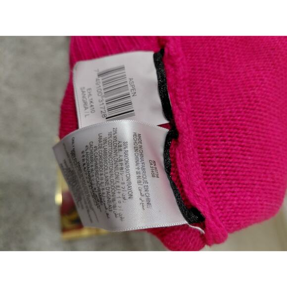 BCBG maxazria women's red sweater dress with pockets size L - Picture 8 of 8